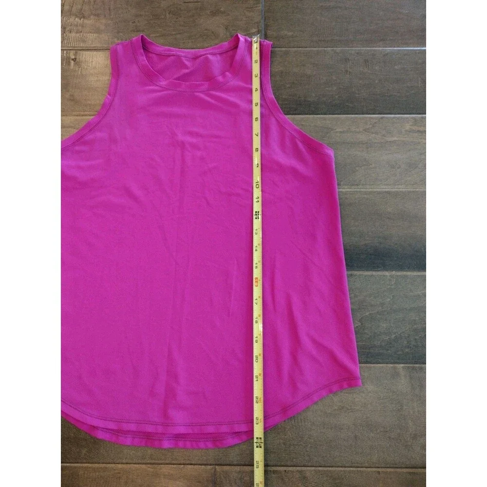 LULULEMON Women's Sculpt magenta sleeveless reflective tank top - 8